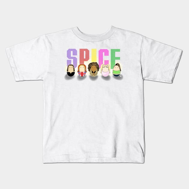 Spice Girls Tiggles Kids T-Shirt by laurareid.artist